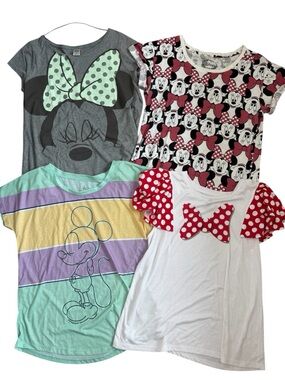 Disney Mickey Minnie Mouse Bundle/lot Large (4)